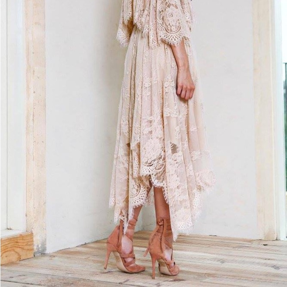 Grace Loves Lace “Belle” Skirt Sandstone XS